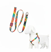 Peitoral e Guia para Cachorros Tye Dye