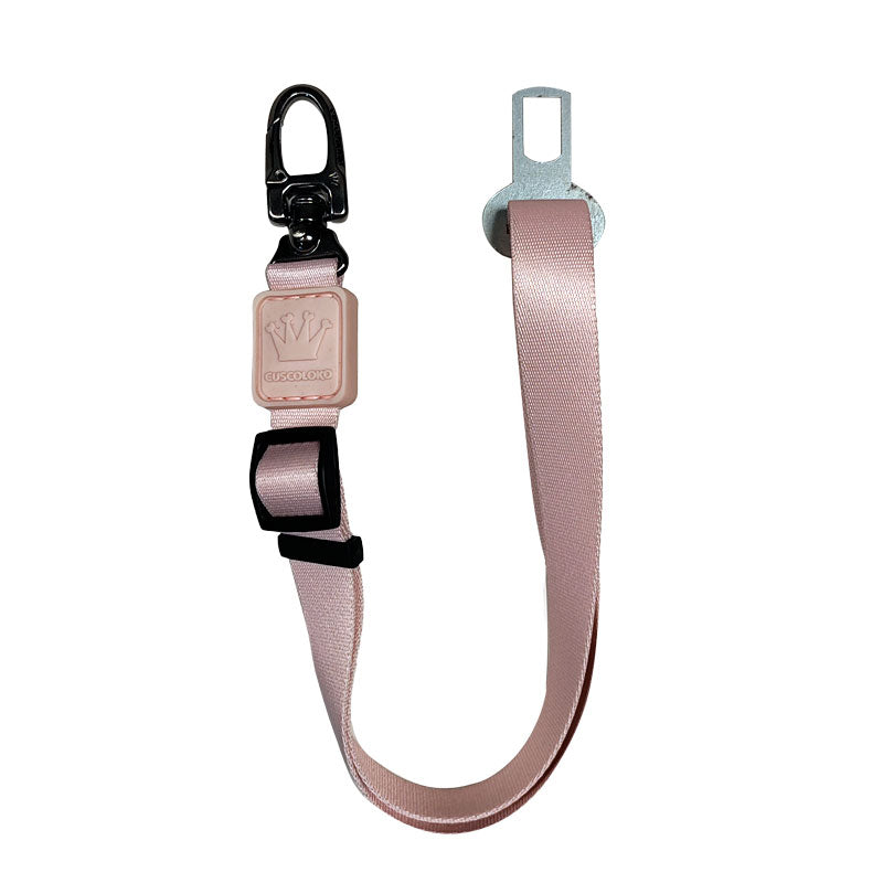 Cinto de Segurança para Cachorros Nuance Rosa Claro